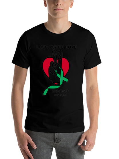 Love Peace Hope Mental Health Awareness T-Shirt