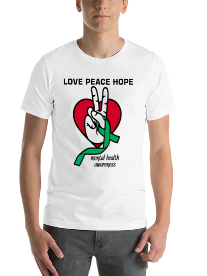 Love Peace Hope Mental Health Awareness T-Shirt