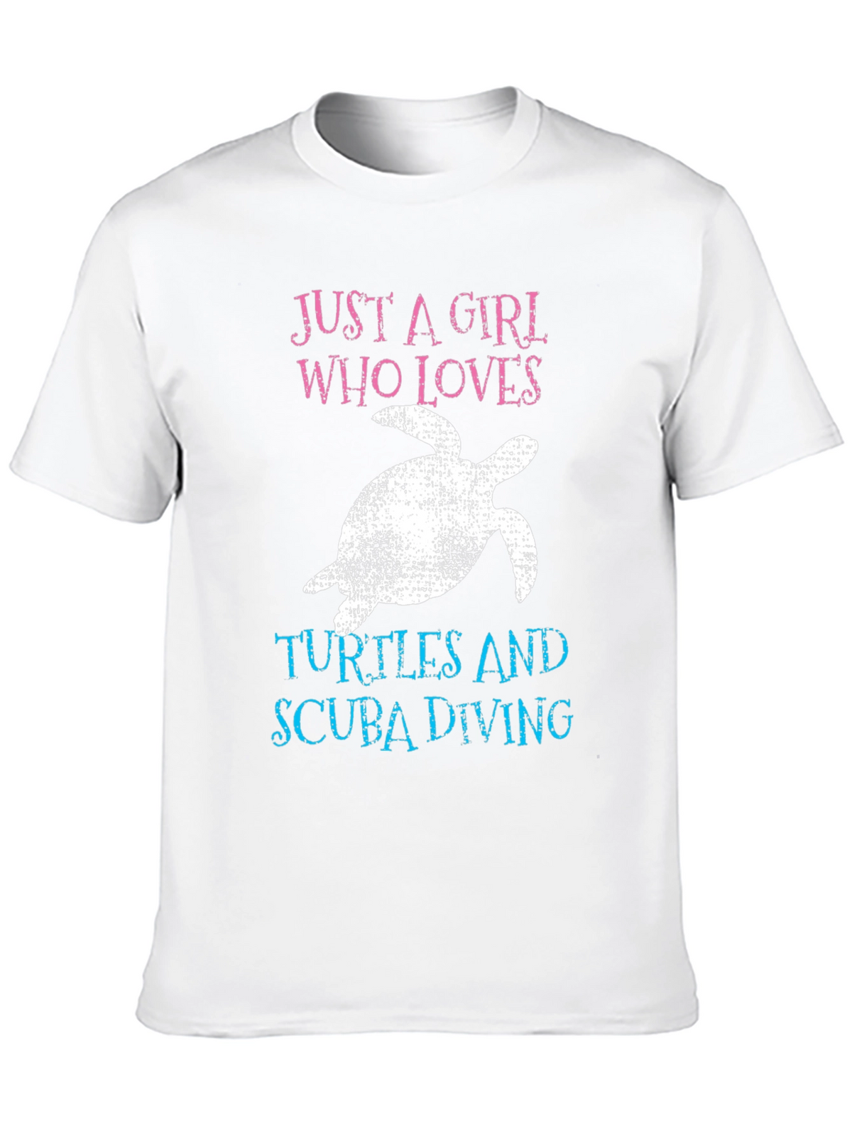 Girl Who Loves Turtles & Scuba Diving T-Shirt