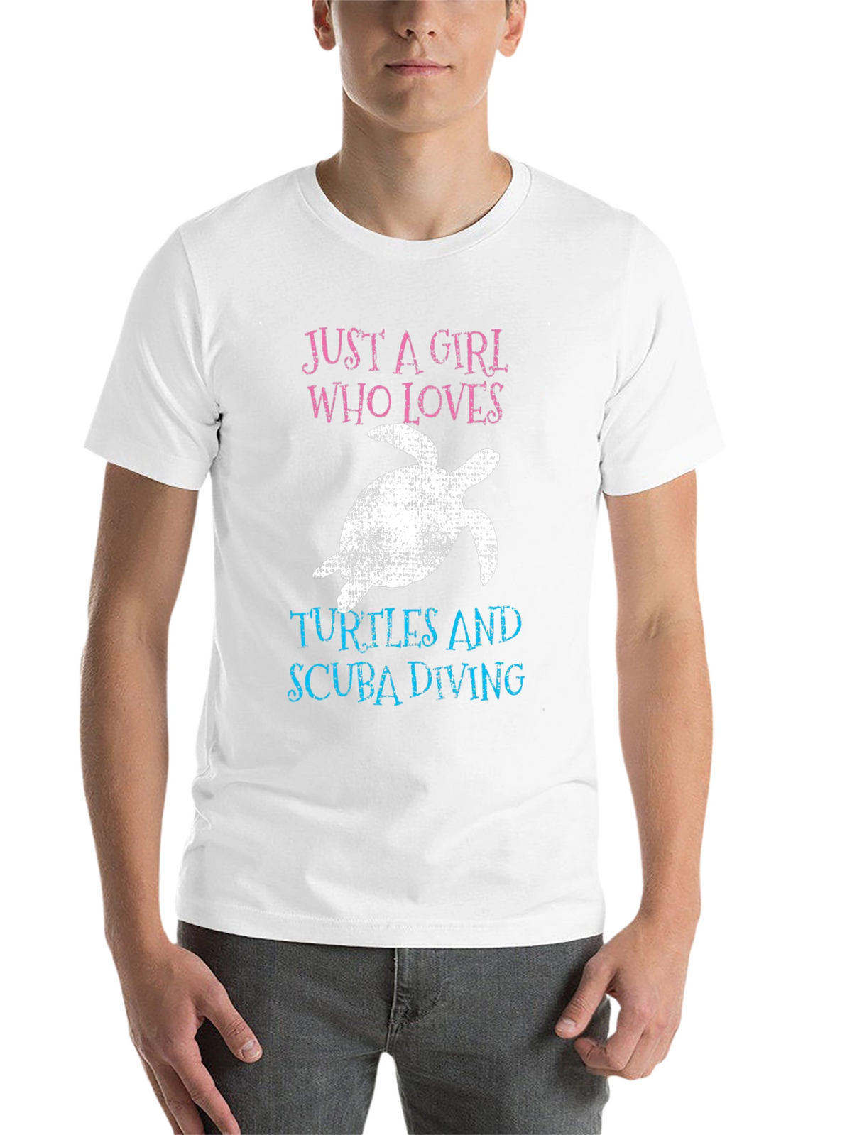 Girl Who Loves Turtles & Scuba Diving T-Shirt