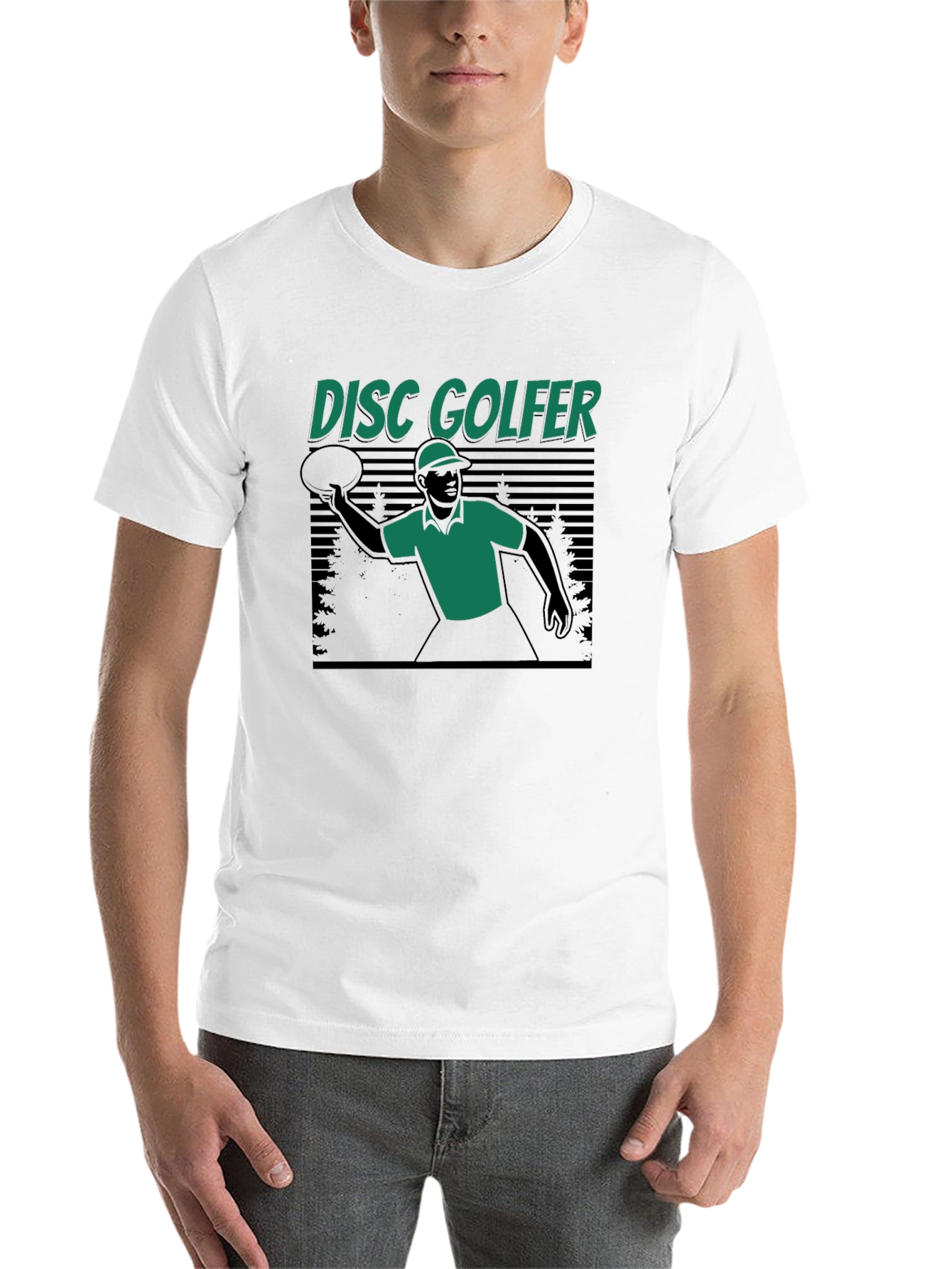 Disc Golfer Graphic Tee - Sporty Casual Style