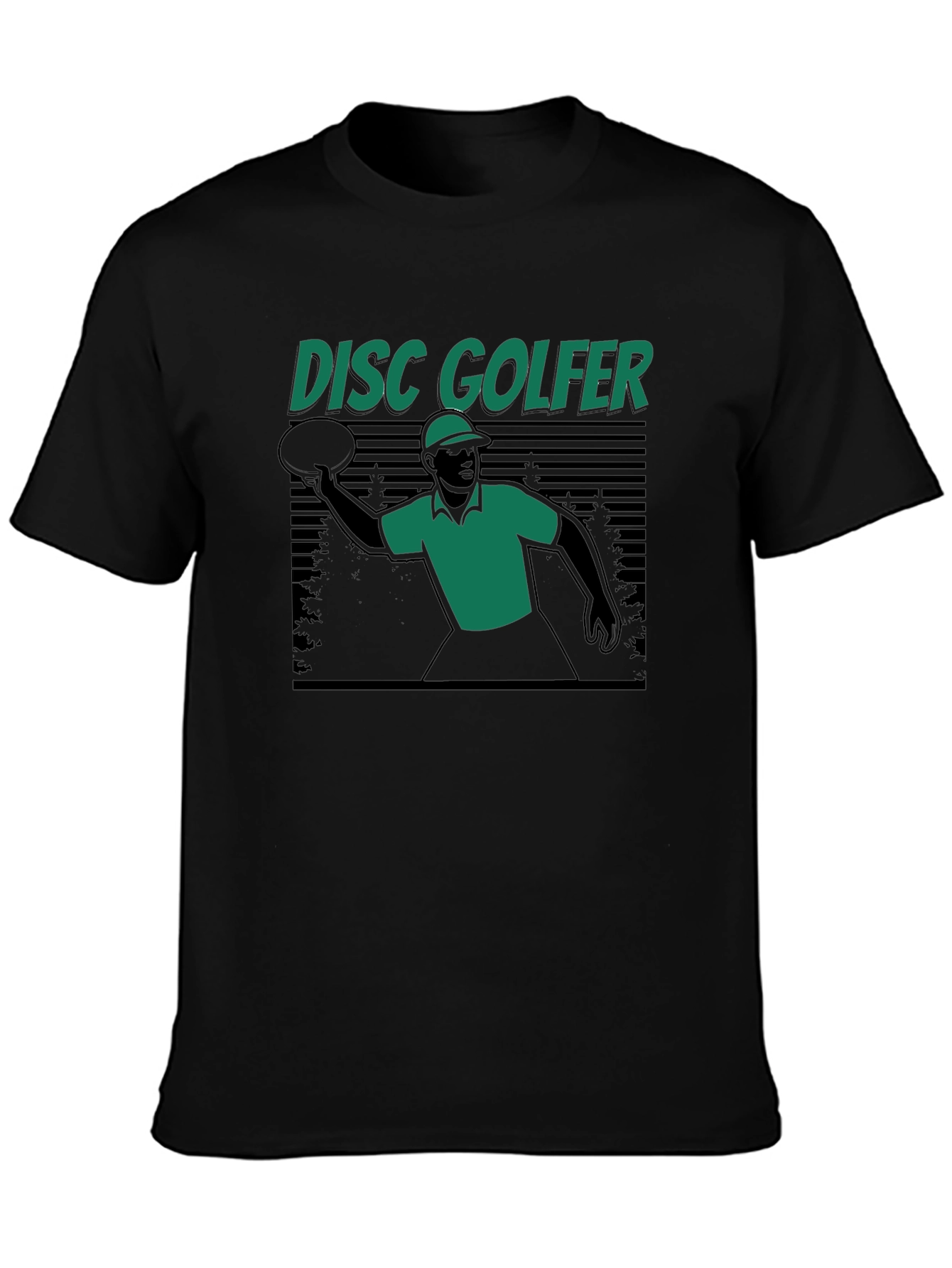 Disc Golfer Graphic Tee - Sporty Casual Style