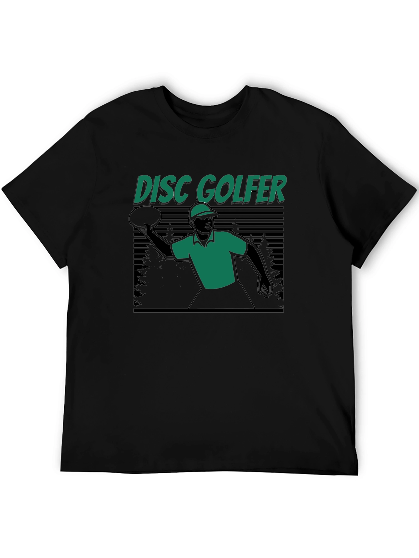 Disc Golfer Graphic Tee - Sporty Casual Style