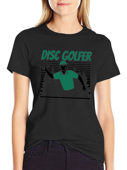 Disc Golfer Graphic Tee - Sporty Casual Style