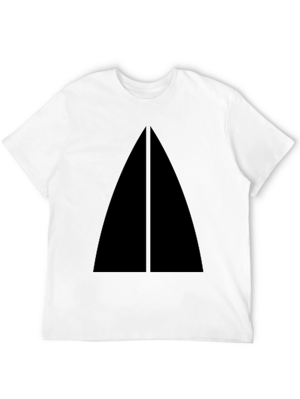 Minimalist Black Triangle Graphic T-Shirt