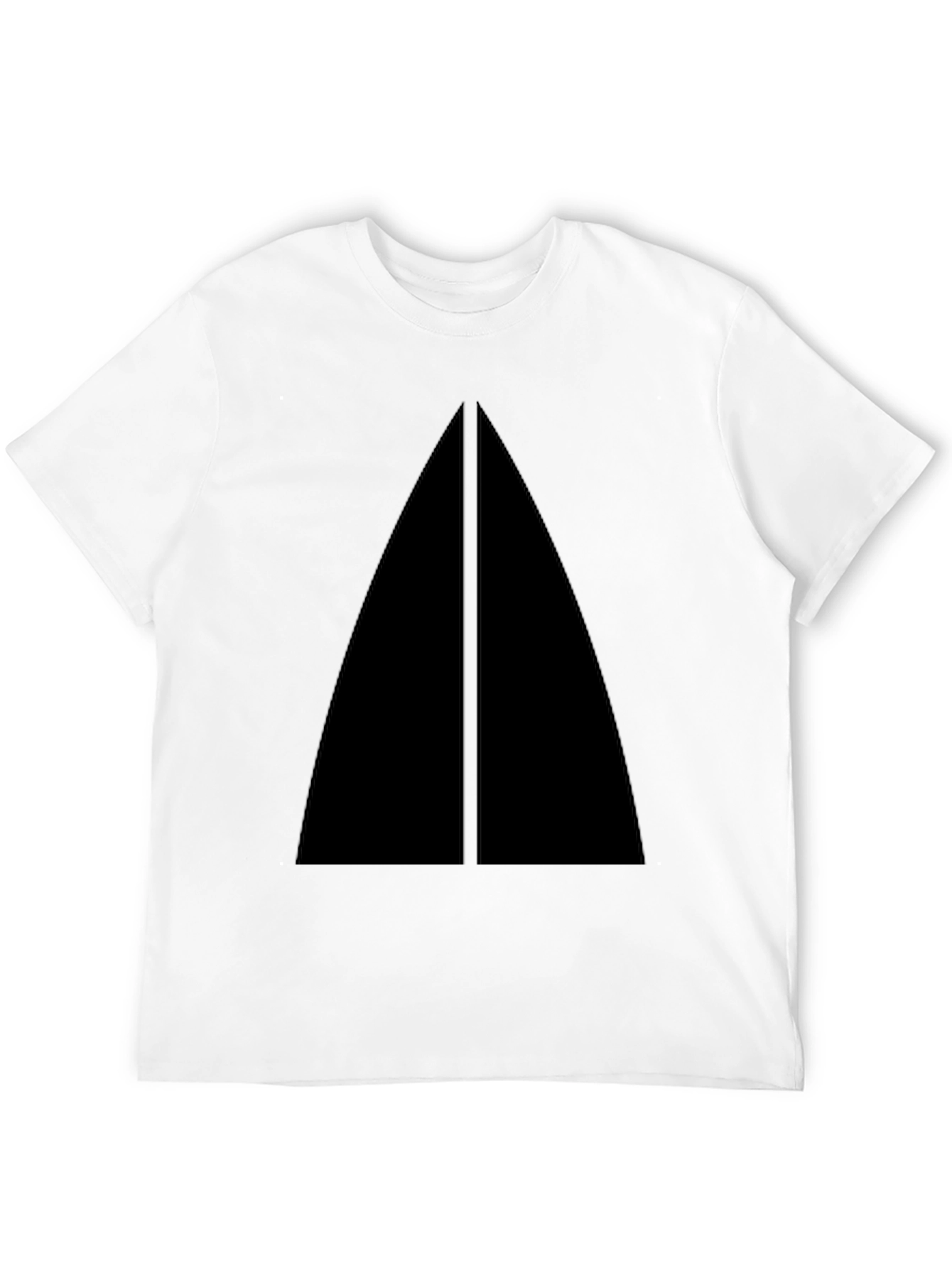 Minimalist Black Triangle Graphic T-Shirt
