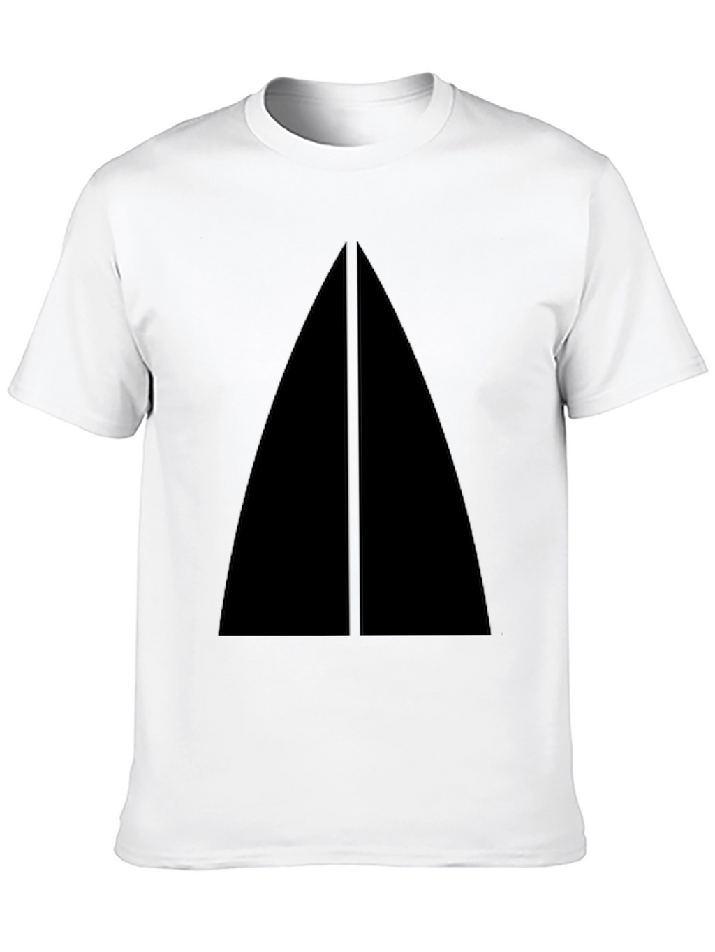 Minimalist Black Triangle Graphic T-Shirt