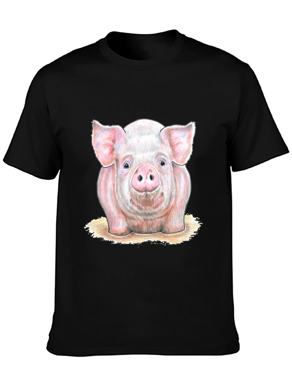 Pig Graphic Tee - Farm Animal Print T-Shirt