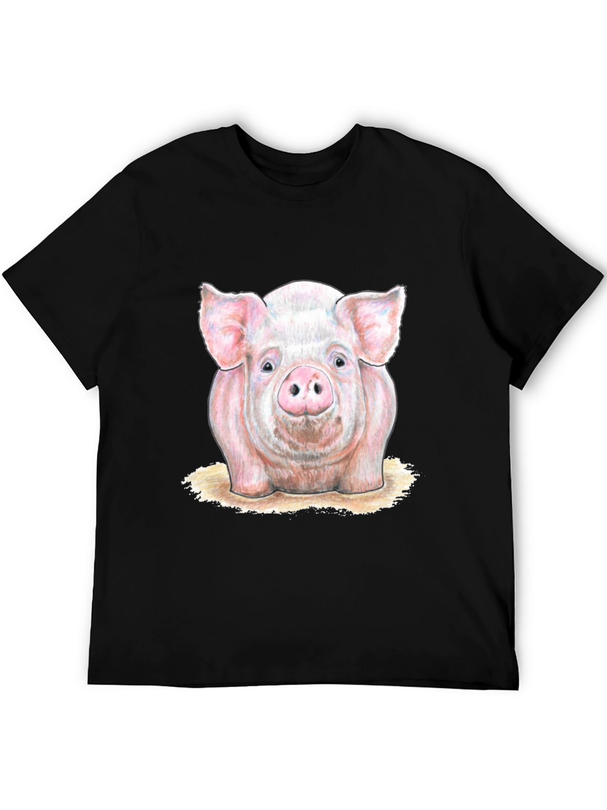 Pig Graphic Tee - Farm Animal Print T-Shirt