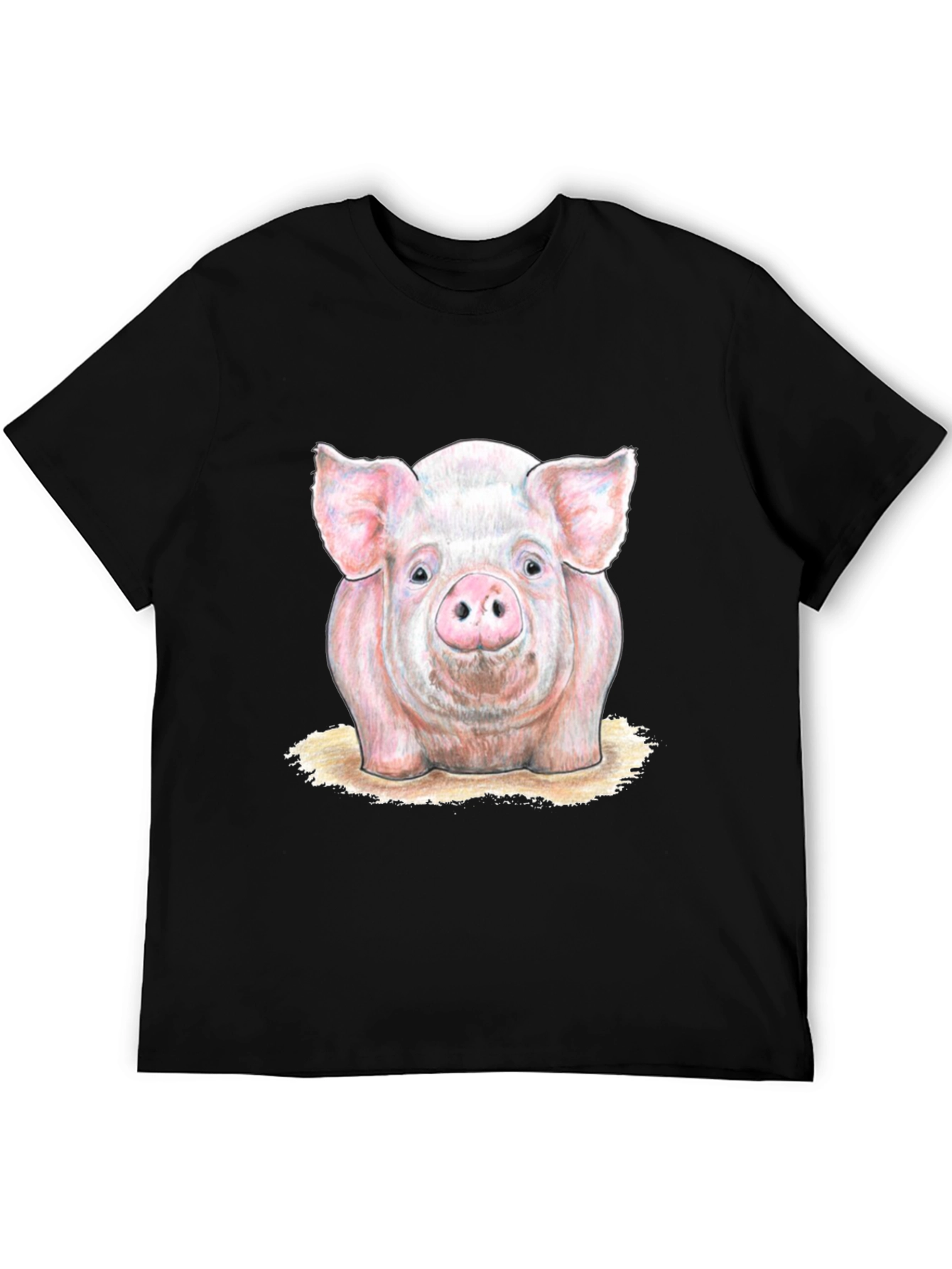 Pig Graphic Tee - Farm Animal Print T-Shirt