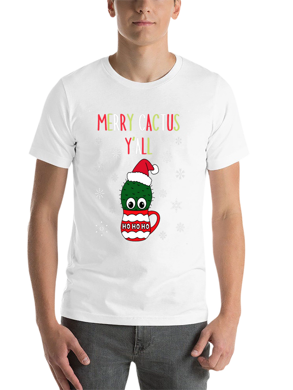 Merry Cactus Yall Christmas T-Shirt
