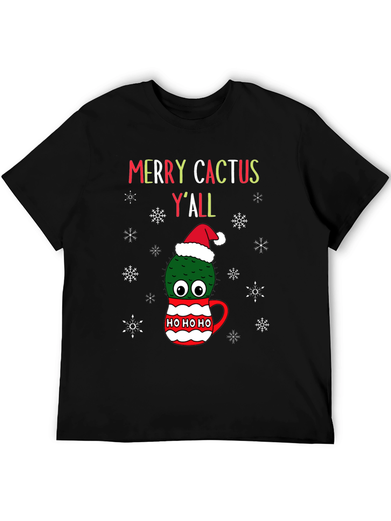 Merry Cactus Yall Christmas T-Shirt