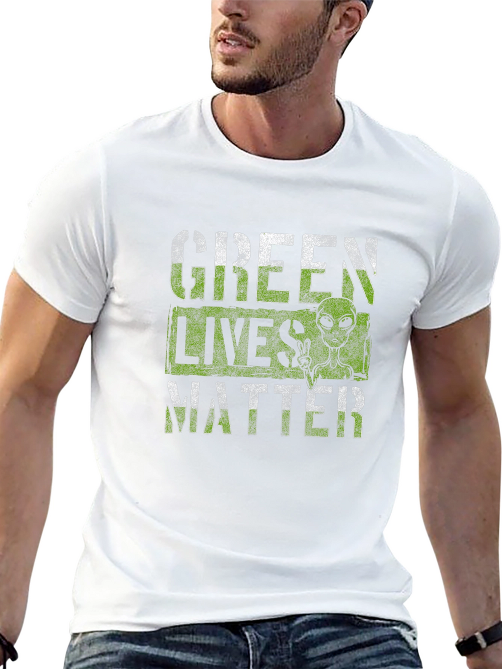 Green Lives Matter Alien T-Shirt