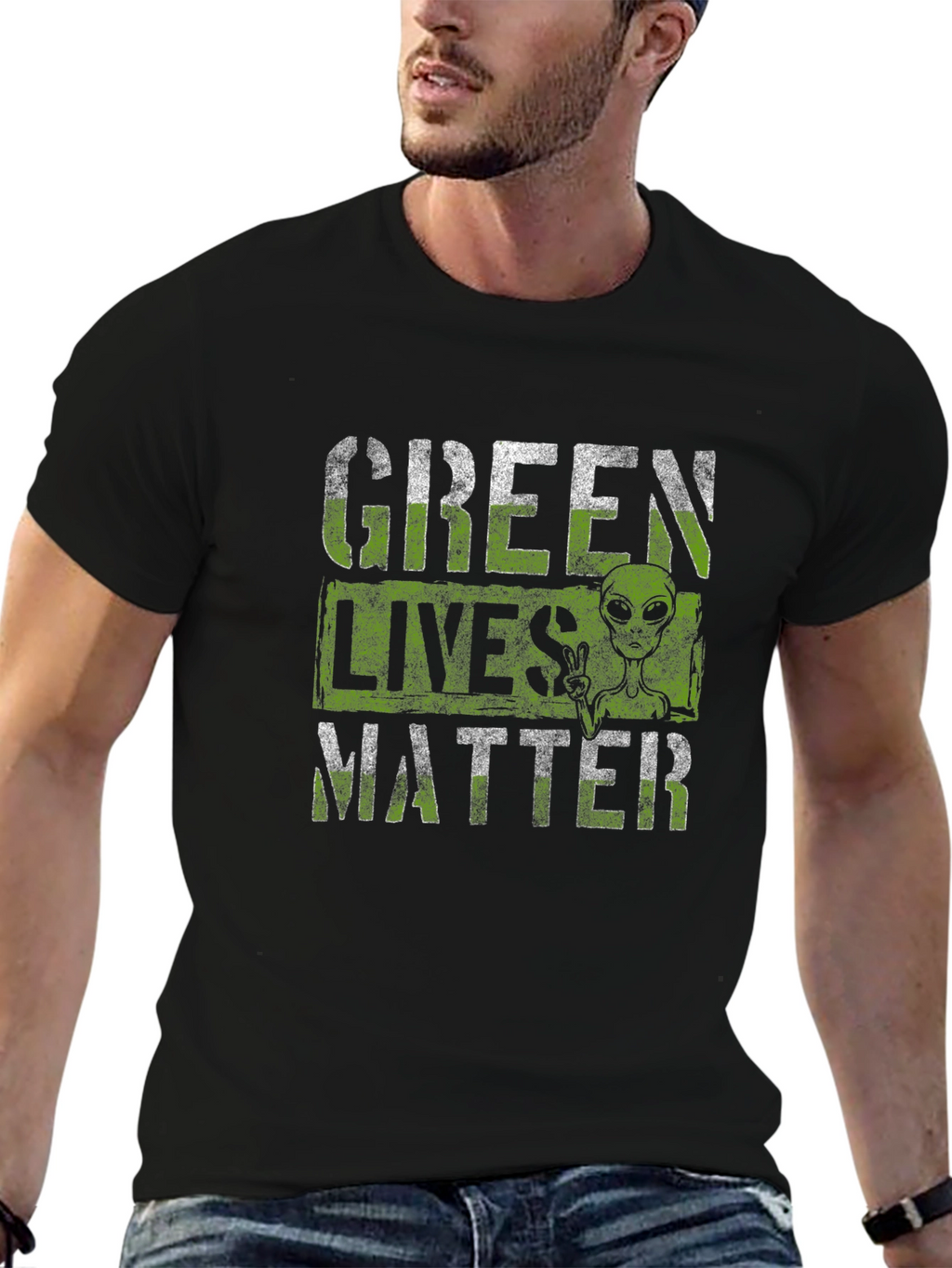 Green Lives Matter Alien T-Shirt