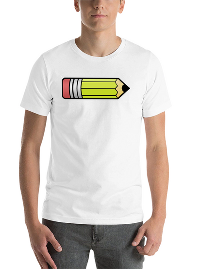 Pencil Graphic Black T-Shirt - Fun Artist Apparel