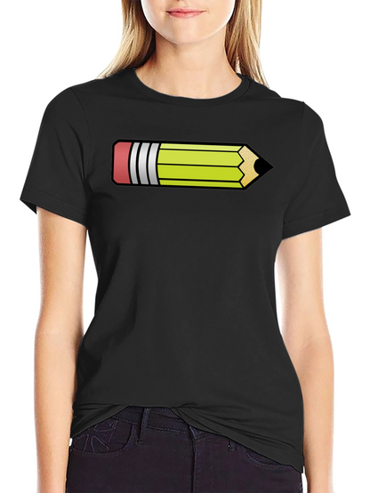 Pencil Graphic Black T-Shirt - Fun Artist Apparel