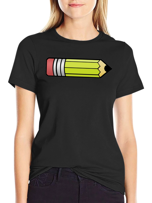 Pencil Graphic Black T-Shirt - Fun Artist Apparel