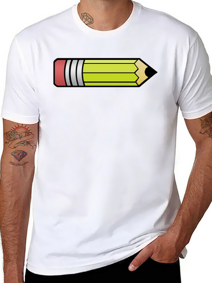 Pencil Graphic Black T-Shirt - Fun Artist Apparel