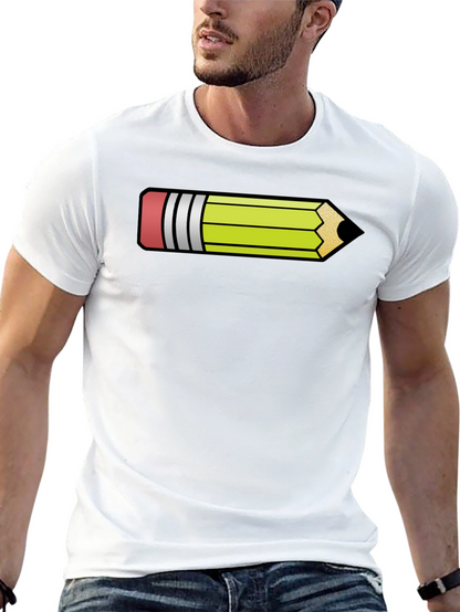 Pencil Graphic Black T-Shirt - Fun Artist Apparel