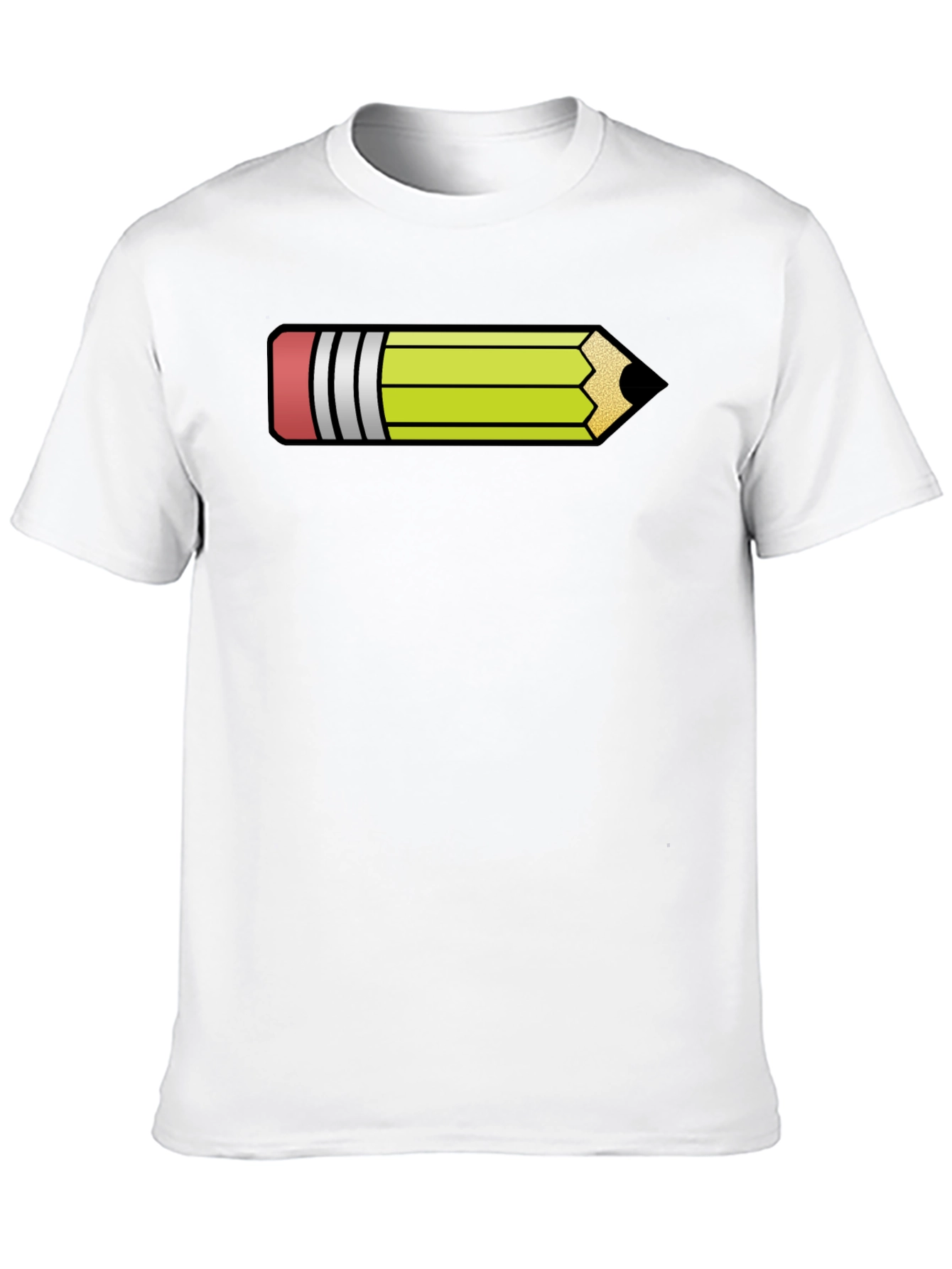 Pencil Graphic Black T-Shirt - Fun Artist Apparel