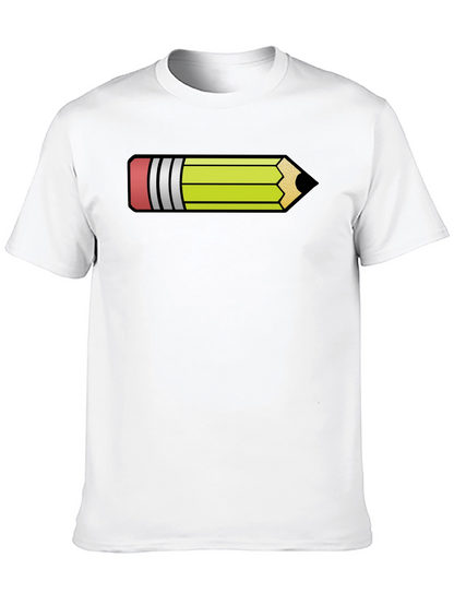 Pencil Graphic Black T-Shirt - Fun Artist Apparel