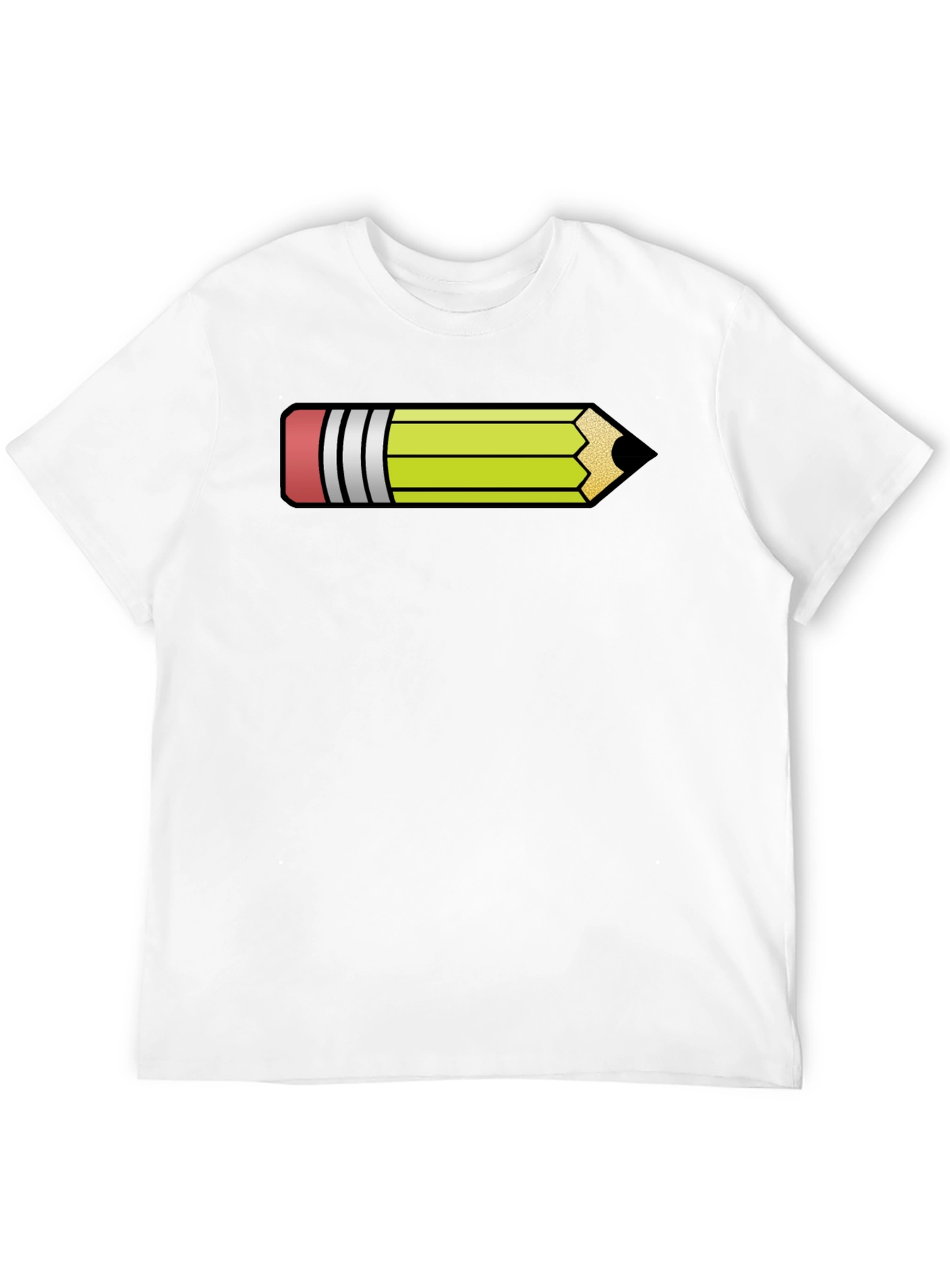 Pencil Graphic Black T-Shirt - Fun Artist Apparel