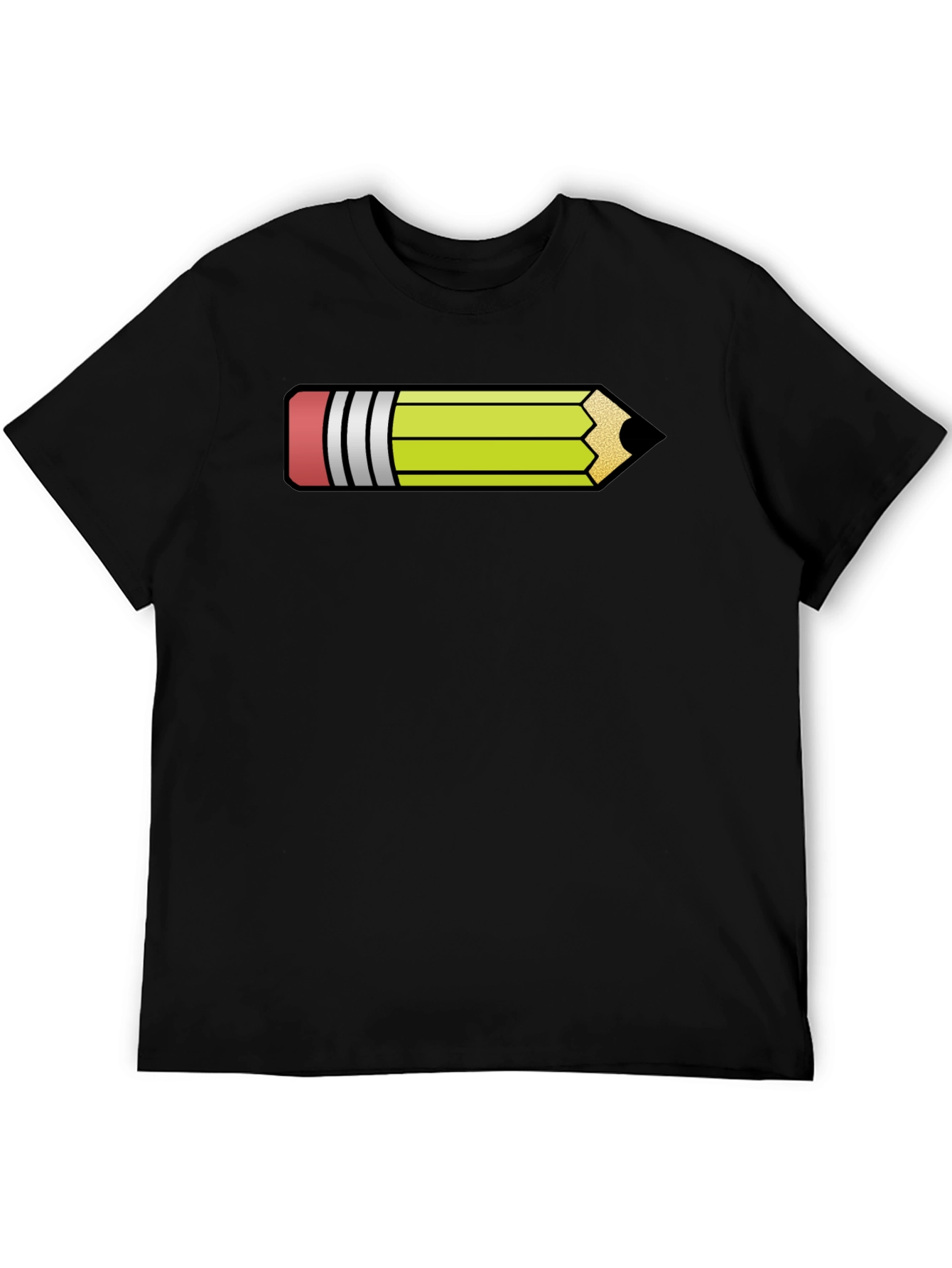 Pencil Graphic Black T-Shirt - Fun Artist Apparel