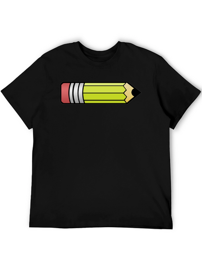 Pencil Graphic Black T-Shirt - Fun Artist Apparel
