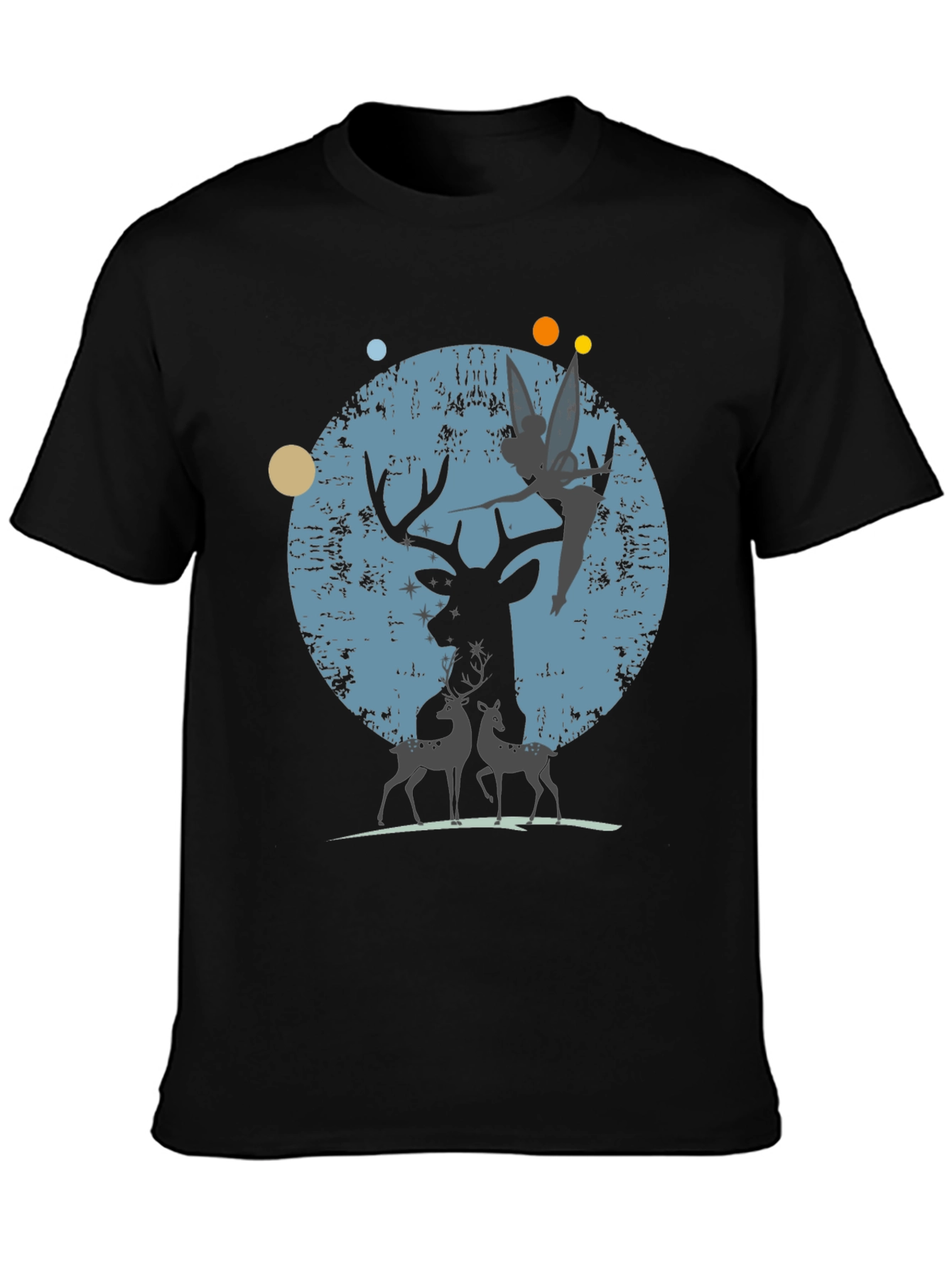 Deer & Fairy Graphic T-Shirt