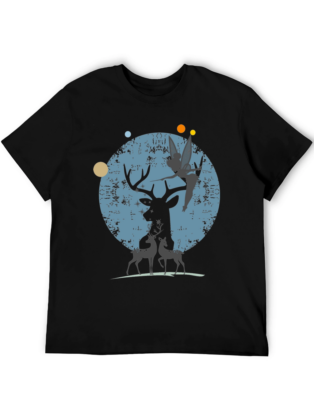 Deer & Fairy Graphic T-Shirt