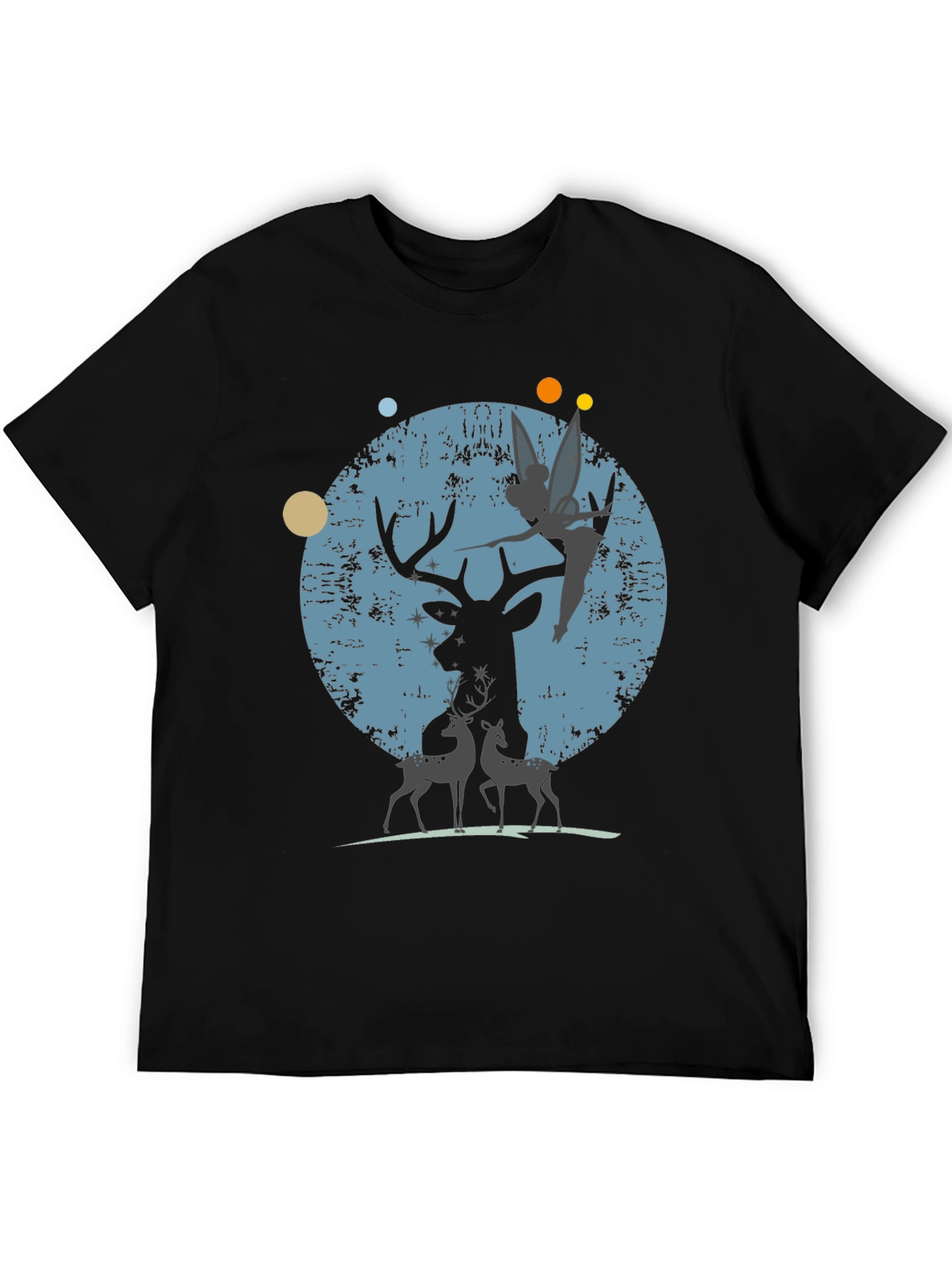 Deer & Fairy Graphic T-Shirt