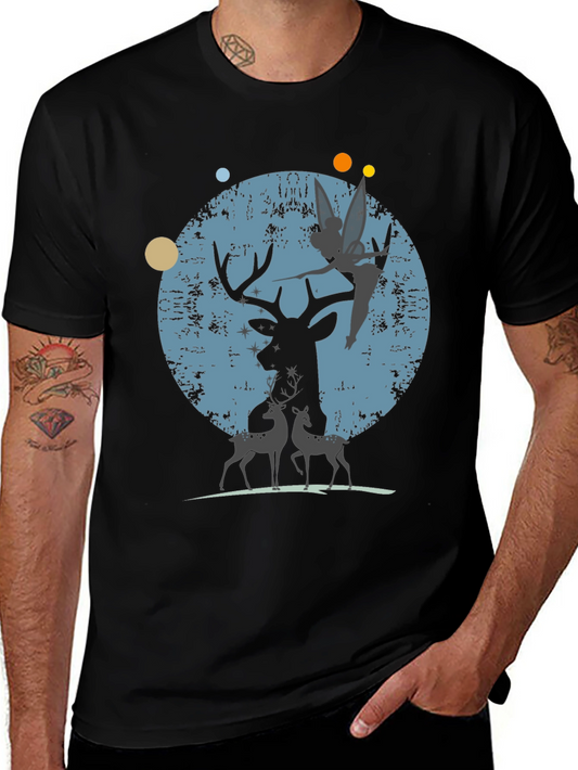 Deer & Fairy Graphic T-Shirt
