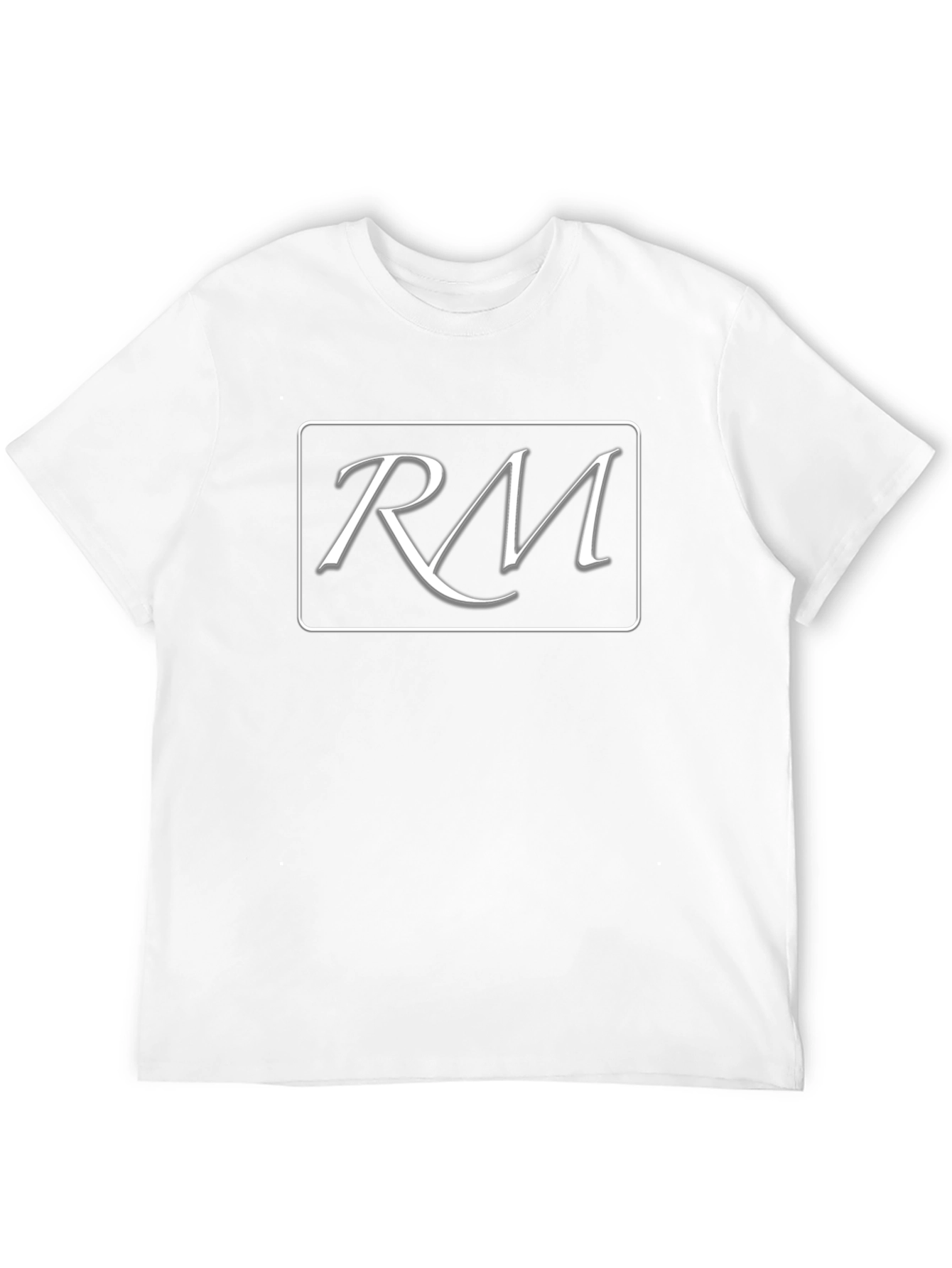 RM Initial Tee - Stylish Black Cotton T-Shirt