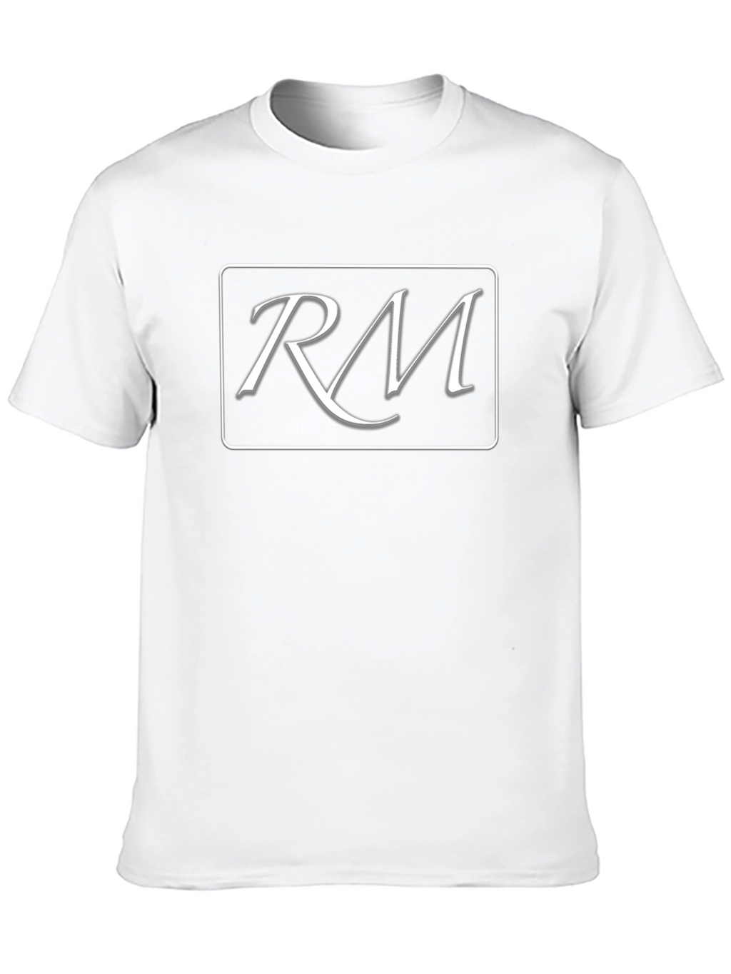 RM Initial Tee - Stylish Black Cotton T-Shirt