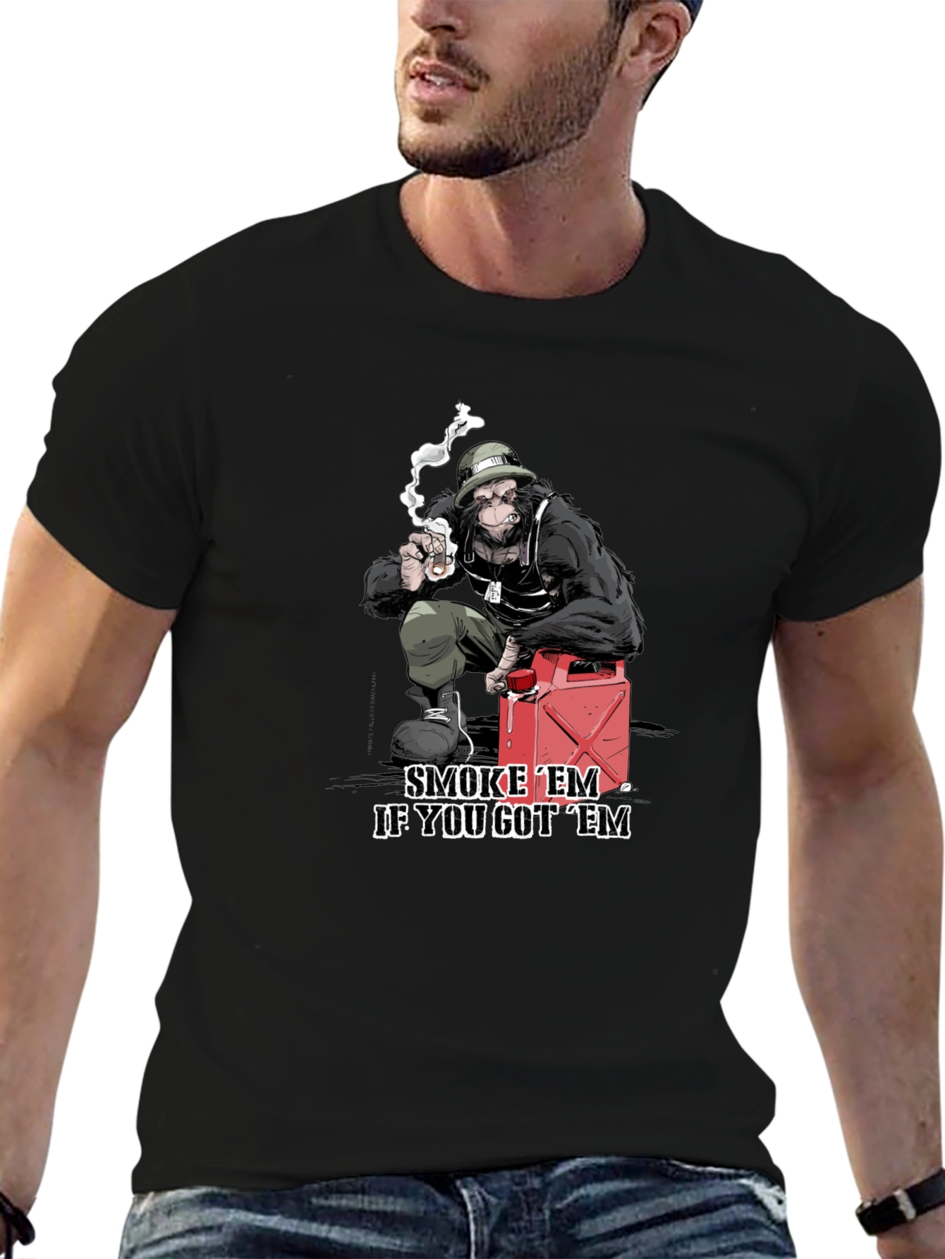 Smoke Em Gorilla Graphic Tee