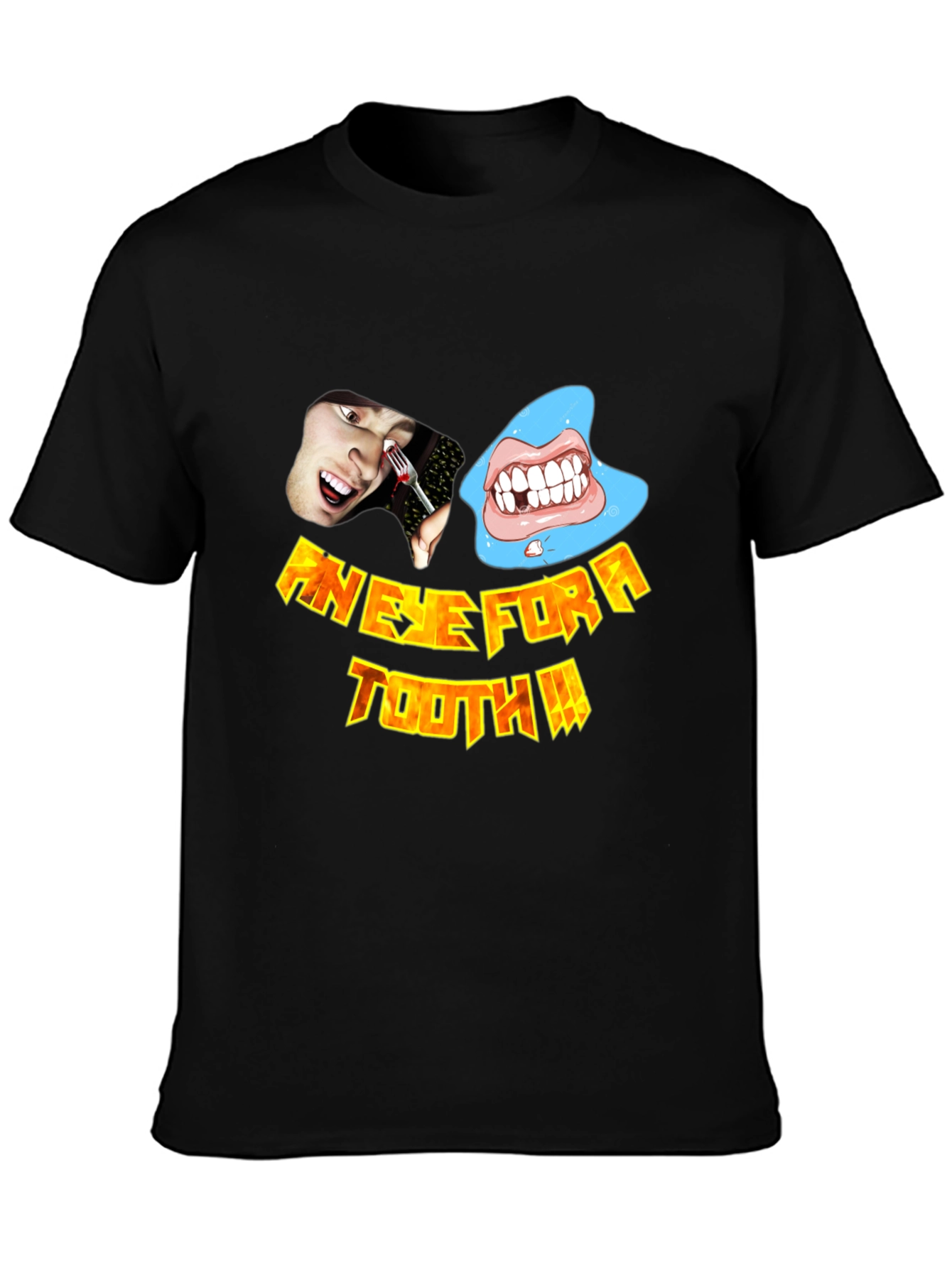 An Eye For A Tooth Graphic T-Shirt - Black