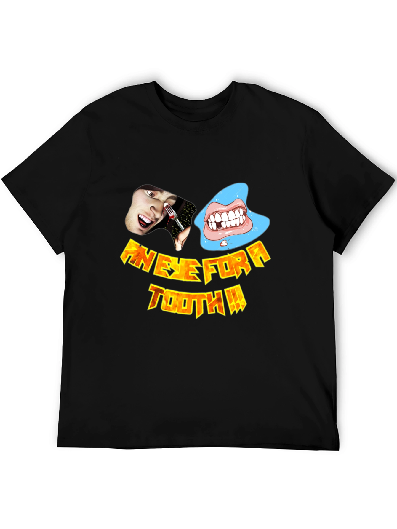 An Eye For A Tooth Graphic T-Shirt - Black