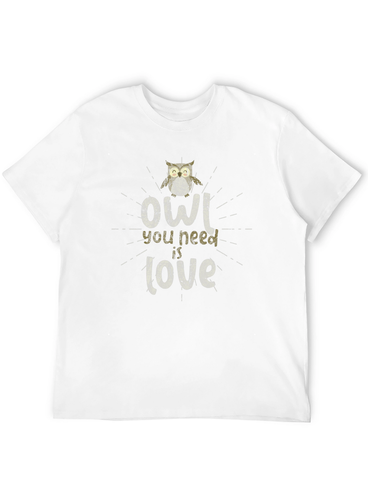 Owl You Need Is Love Graphic T-Shirt - Black