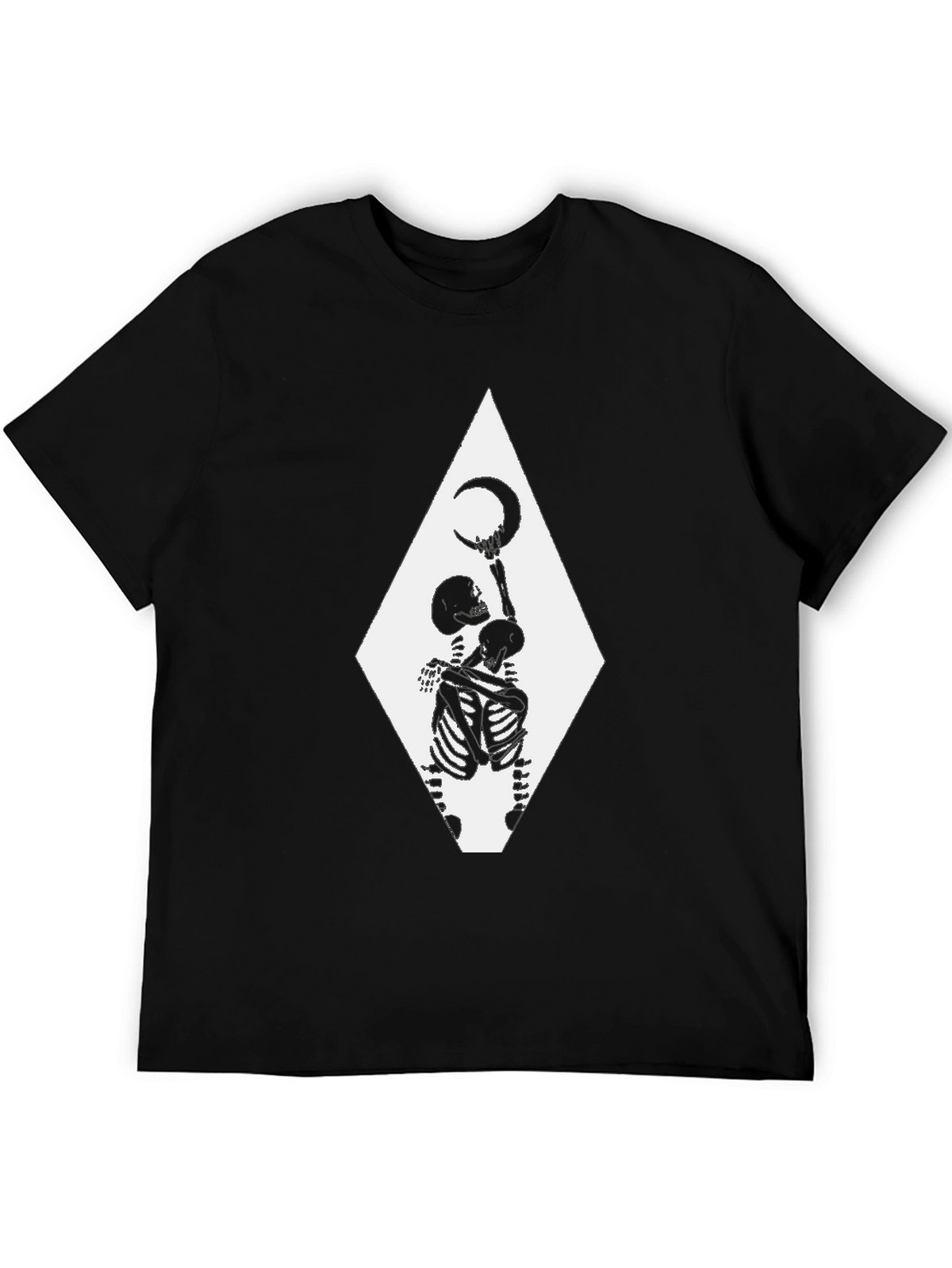 Skeleton Moon T-Shirt - Gothic Graphic Tee