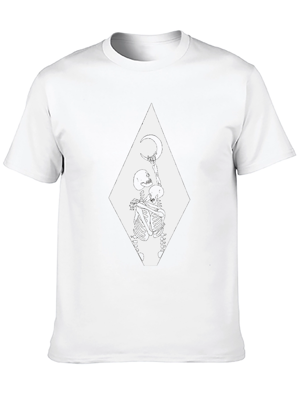 Skeleton Moon T-Shirt - Gothic Graphic Tee