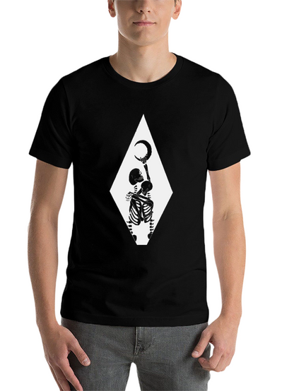 Skeleton Moon T-Shirt - Gothic Graphic Tee