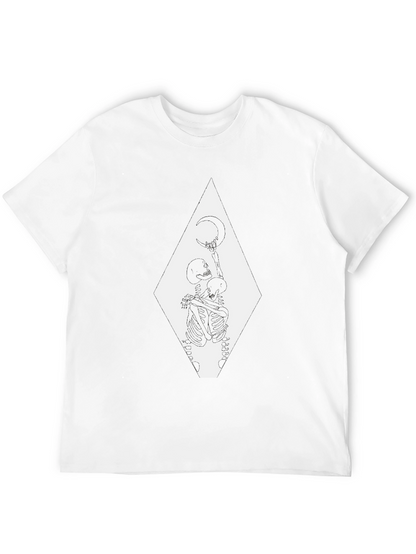 Skeleton Moon T-Shirt - Gothic Graphic Tee