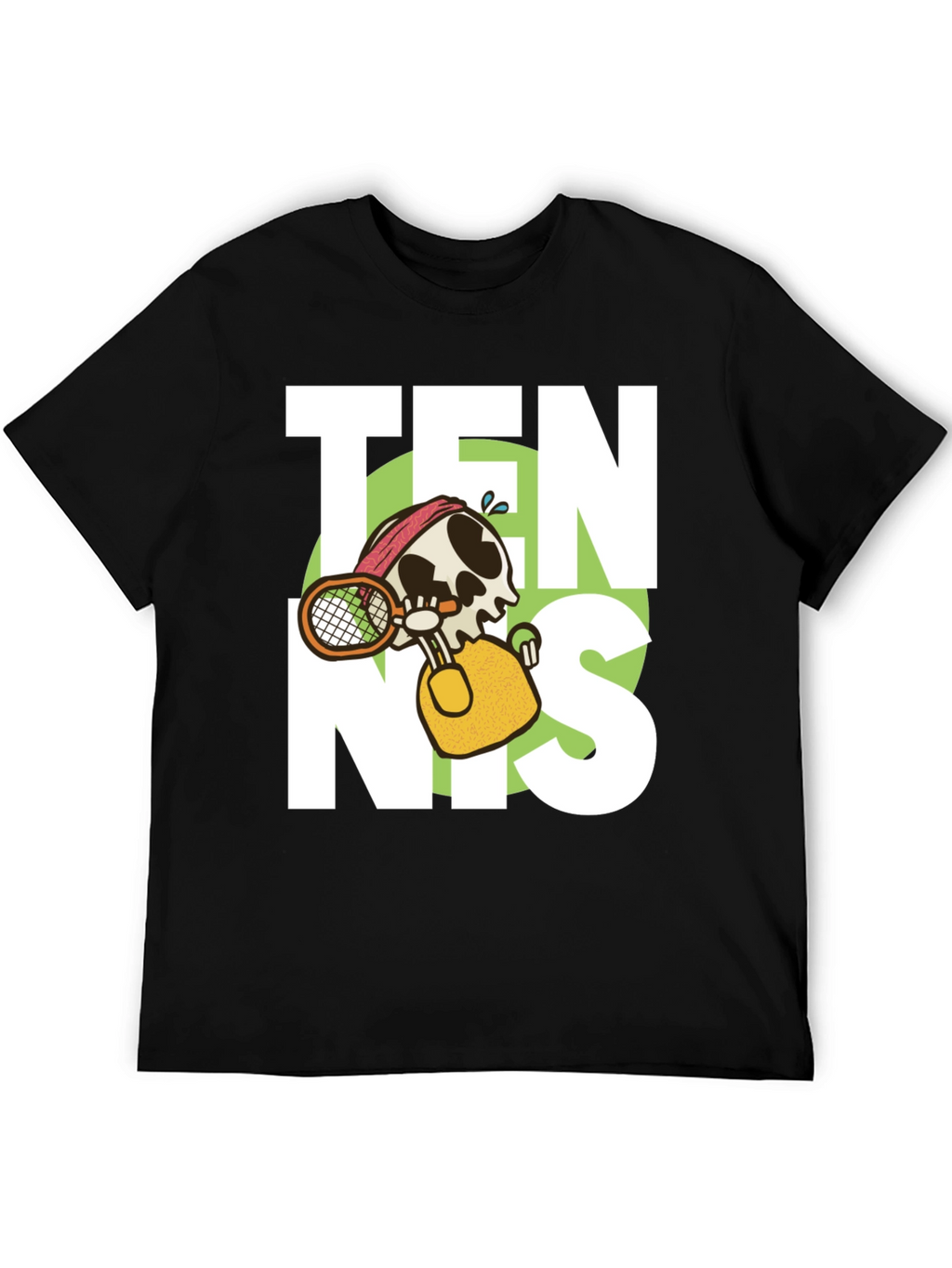 Tennis Skeleton Graphic T-Shirt