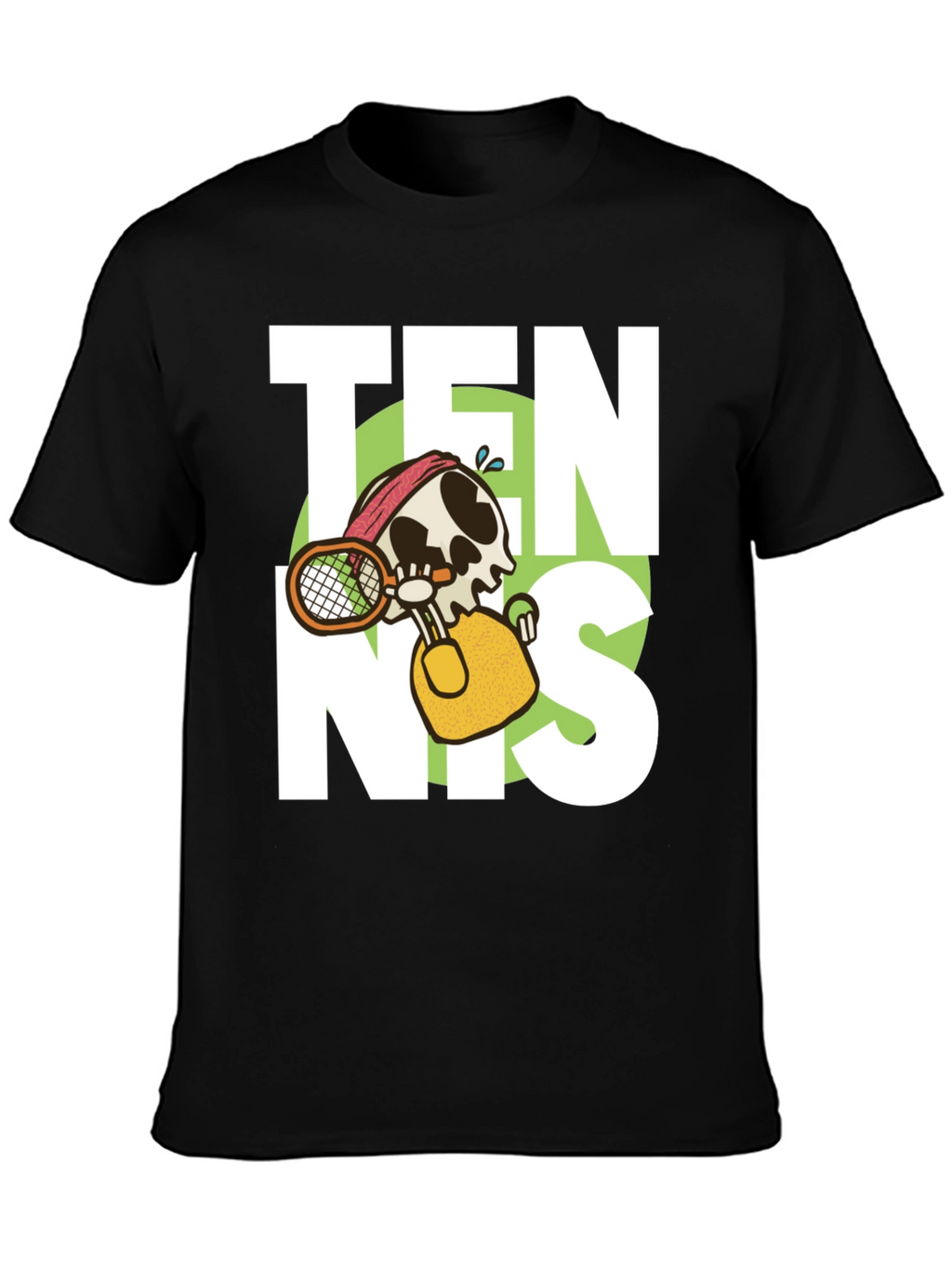 Tennis Skeleton Graphic T-Shirt