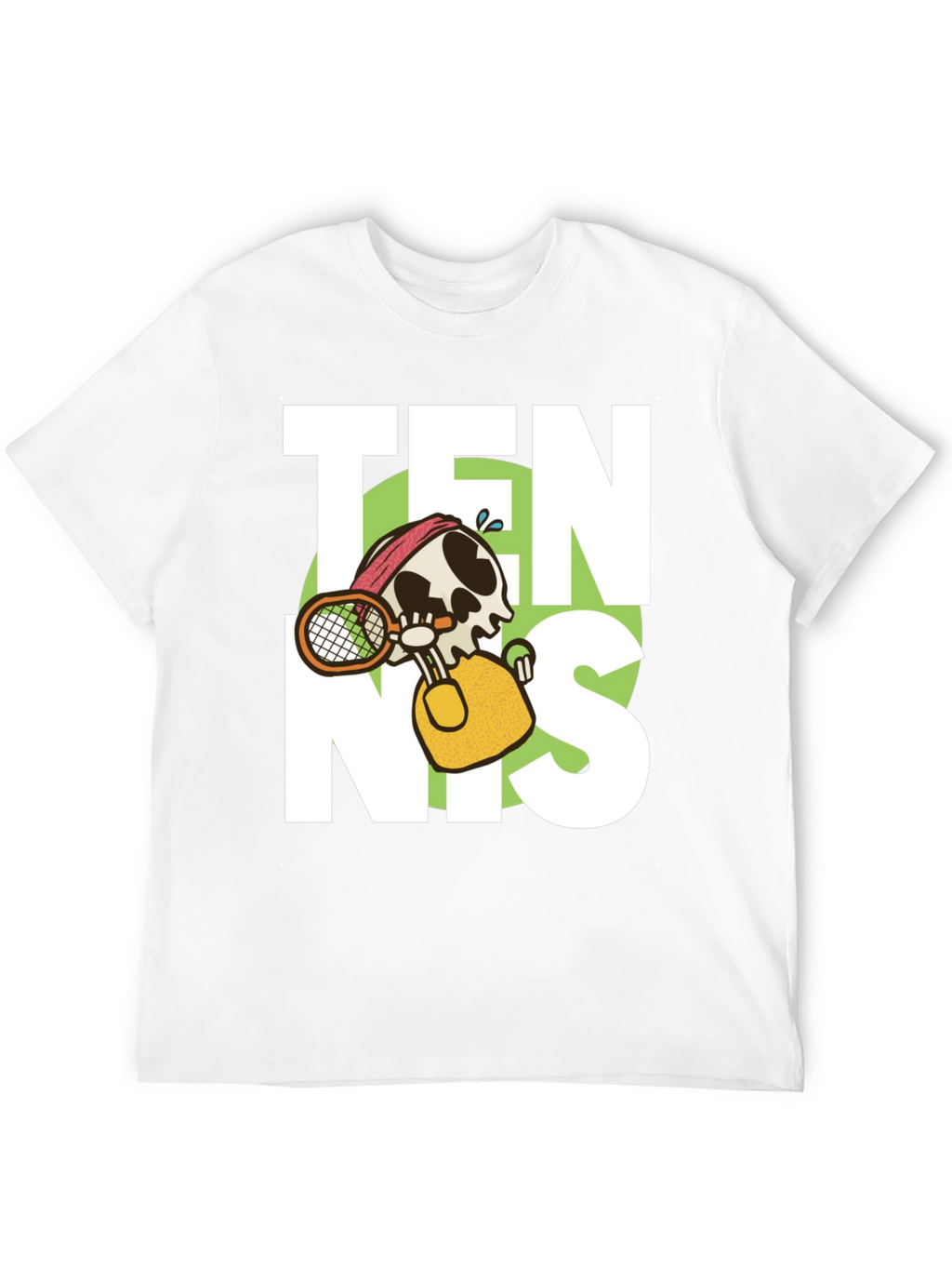 Tennis Skeleton Graphic T-Shirt