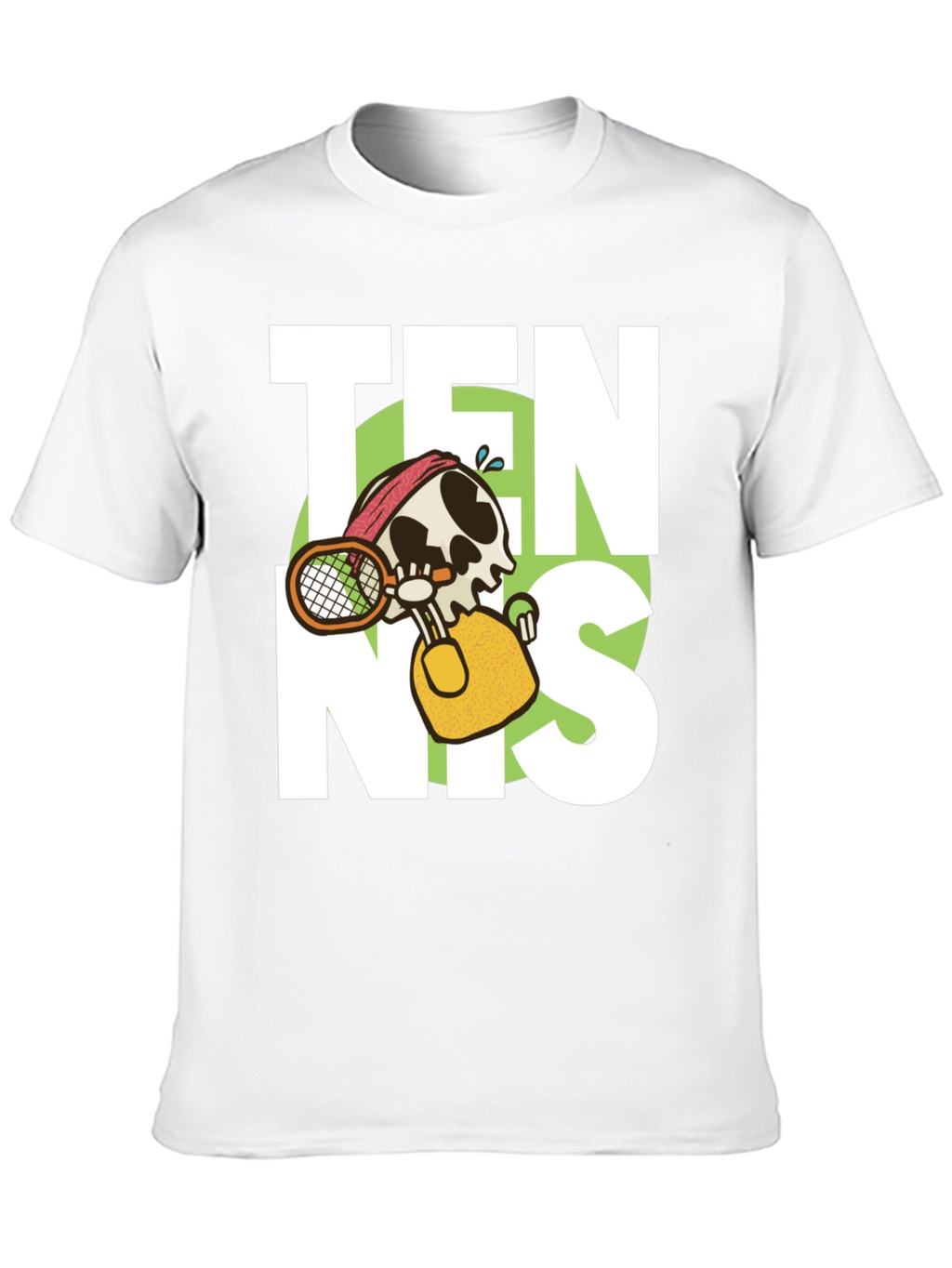 Tennis Skeleton Graphic T-Shirt