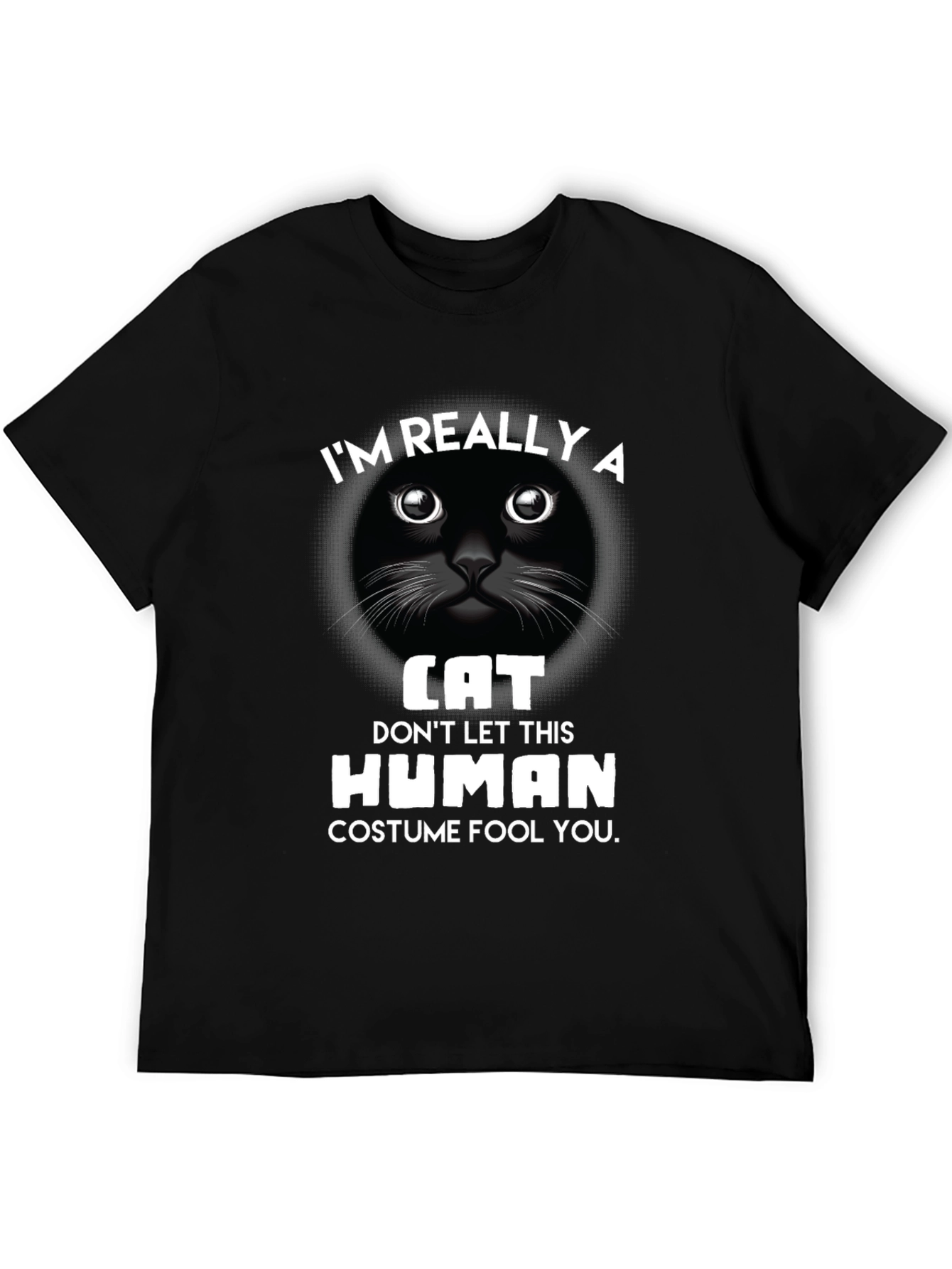 Im Really A Cat T-Shirt Funny Costume Tee
