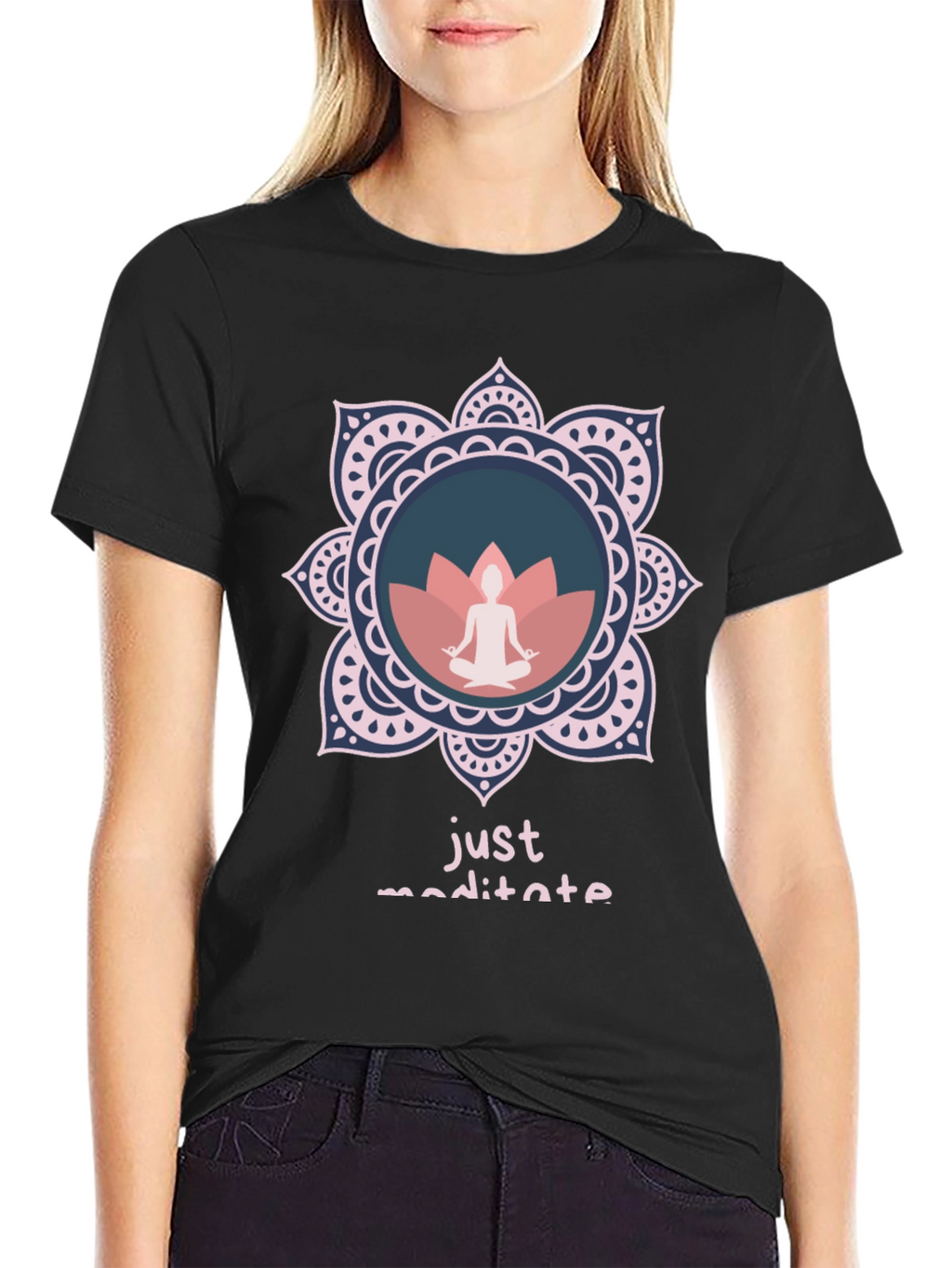 Just Meditate Graphic Tee - Relaxed Fit
