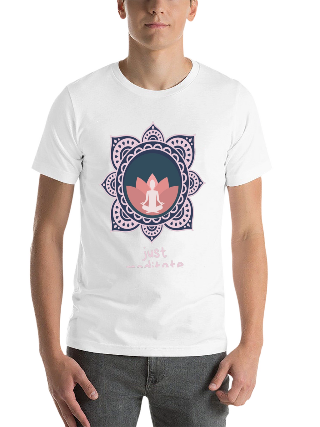 Just Meditate Graphic Tee - Relaxed Fit