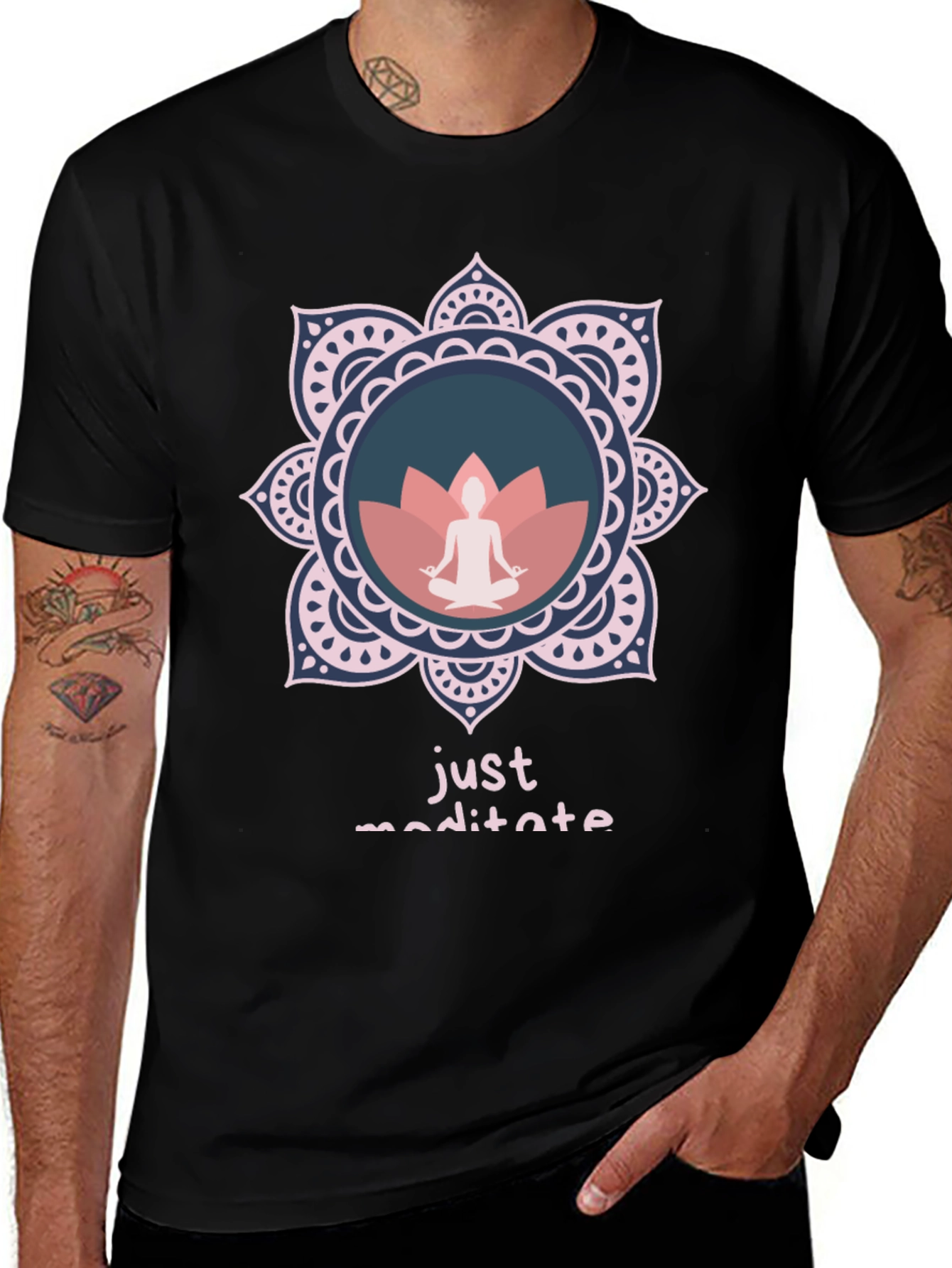 Just Meditate Graphic Tee - Relaxed Fit